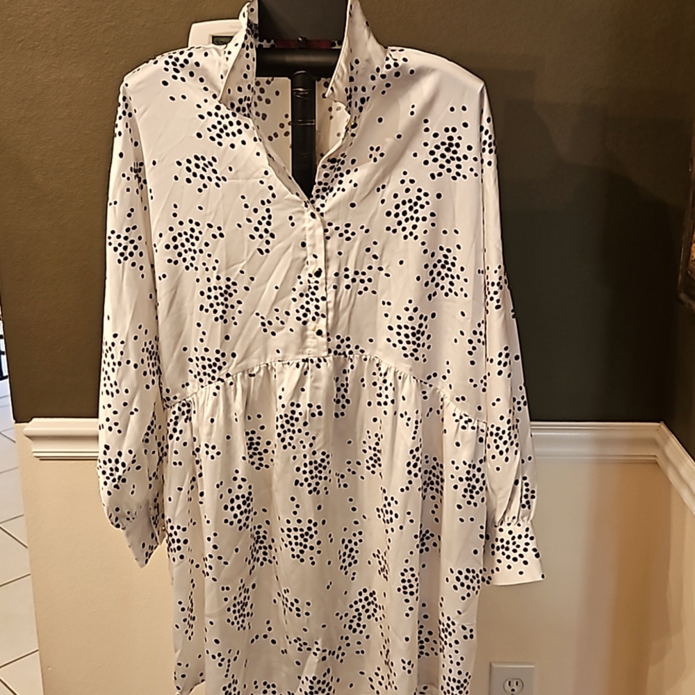 Catherine Malandrino Graphic Dynamic Joelle Tunic Women's sz M NWT